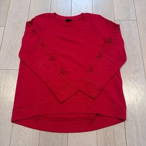 Talbots Vibrant Red Long Sleeve Top
